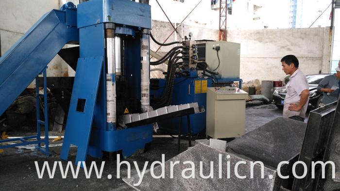 Y83L-500 Aluminum Sheet Briquette Machine with Square Block